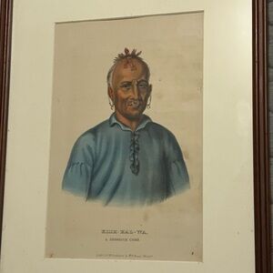 Framed Native American Portrait Art Print